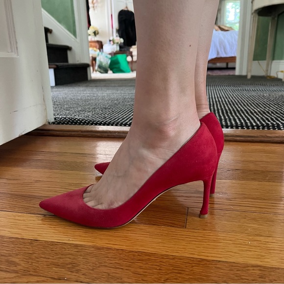 Christian Dior red suede pumps - Picture 3 of 6